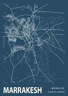 Marrakesh Blueprint Street