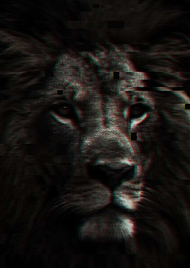 Glitched Lion