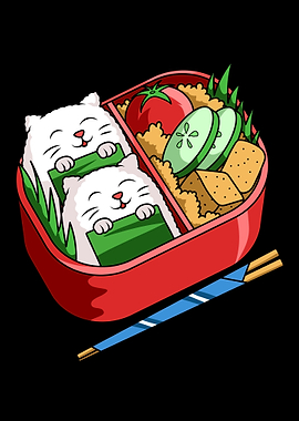 Bento Box With Cats