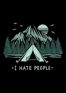 Camping Hiking Introvert