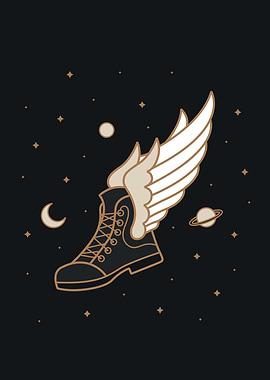 Magical flying boot