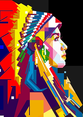 Indian Apache Black Grey