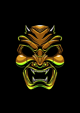 devil samurai illustration