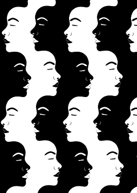 White and black women face