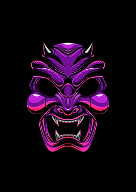 devil samurai illustration