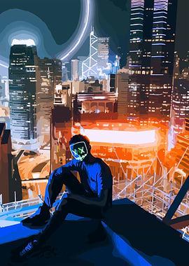 Fashion Light Ghost Face