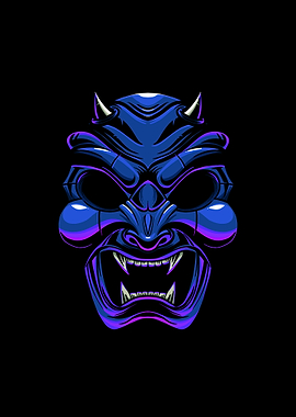 devil samurai illustration