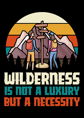 Hikers hiking wilderness