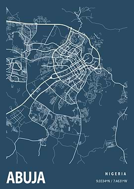 Abuja Blueprint Street Map