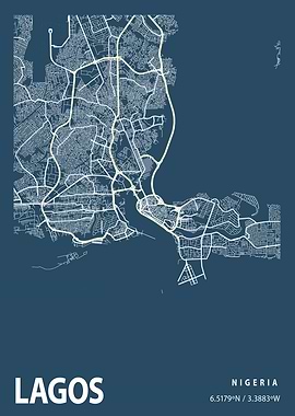 Lagos Blueprint Street Map