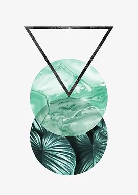 Botanical polygons I White