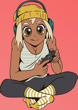 anime gamer Girl video