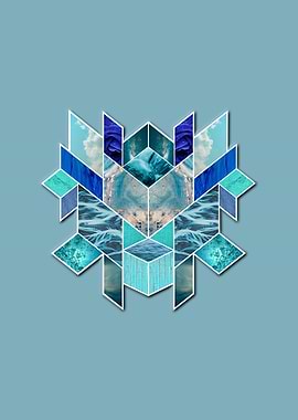 Blue abstract pattern