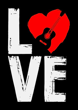 Guitars Love Heart