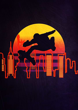 Skateboarder New York