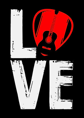 Guitar Love Plectrum Pick