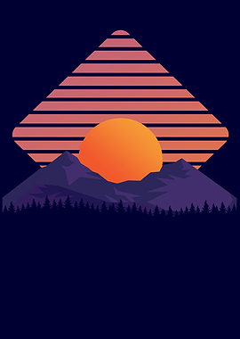 Sunset Landscape Dark