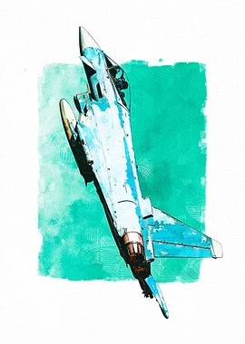 EF2000 Typhoon Watercolor