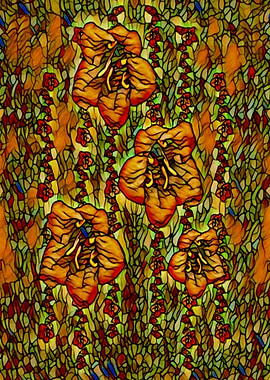 fantasy ornate flowers