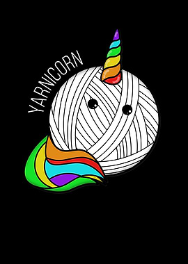 Funny Yarn Art Unicorn