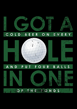 Golf Ball Funny Golfing