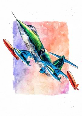 F104c Watercolor