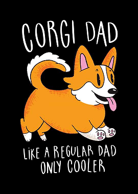 Cool Corgi Dad