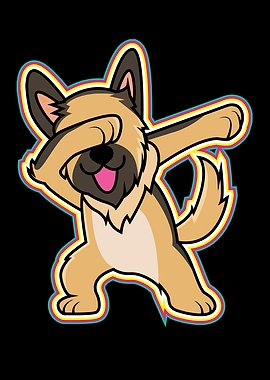 Dabbing German Shepherd