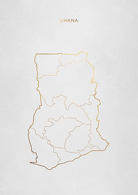 Gold Ghana Map