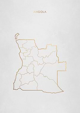 Gold Angola Map