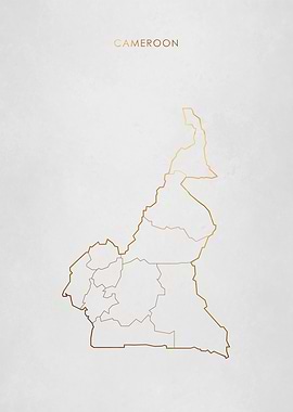 Gold Cameroon Map