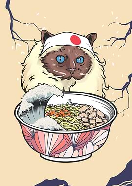 Burma Burmese Cat Ramen