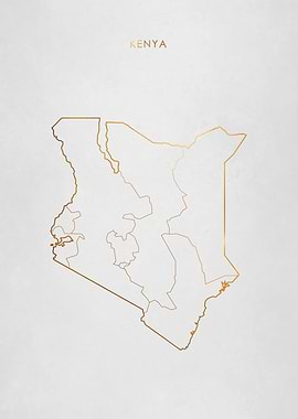 Gold Kenya Map