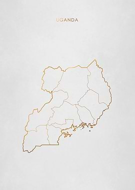 Gold Uganda Map