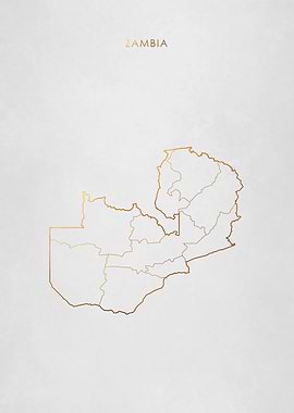 Gold Zambia Map
