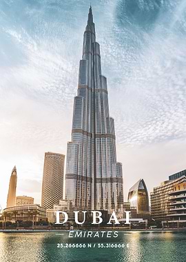 Dubai Coordinate Art