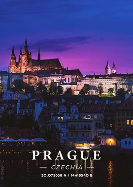 Prague Coordinate Art