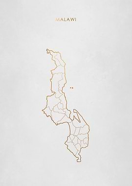 Gold Malawi Map