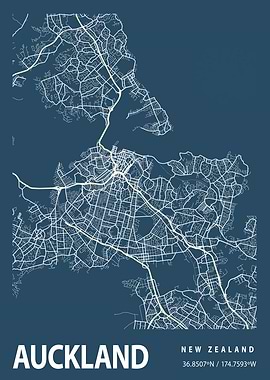 Auckland Blueprint Street