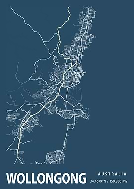 Wollongong Blueprint Map