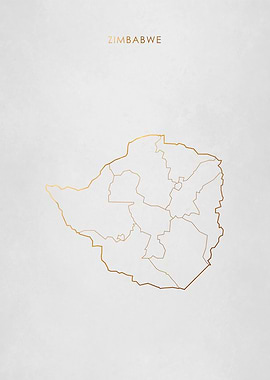 Gold Zimbabwe Map
