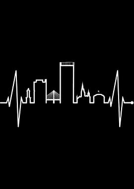 Bonn Skyline Heartbeat