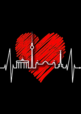 Berlin Skyline Heartbeat