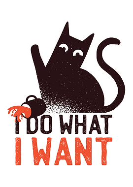 I do what I want Rebel Cat