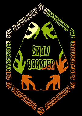 Snowboarder snowboarding