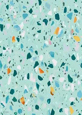 Sky Blue Terrazzo