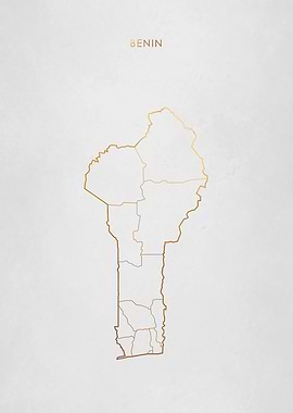 Gold Benin Map
