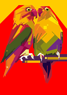Love Bird Pop Art