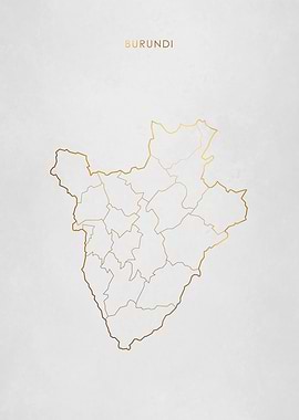 Gold Burundi Map