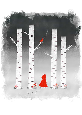 Little Red in the Birches